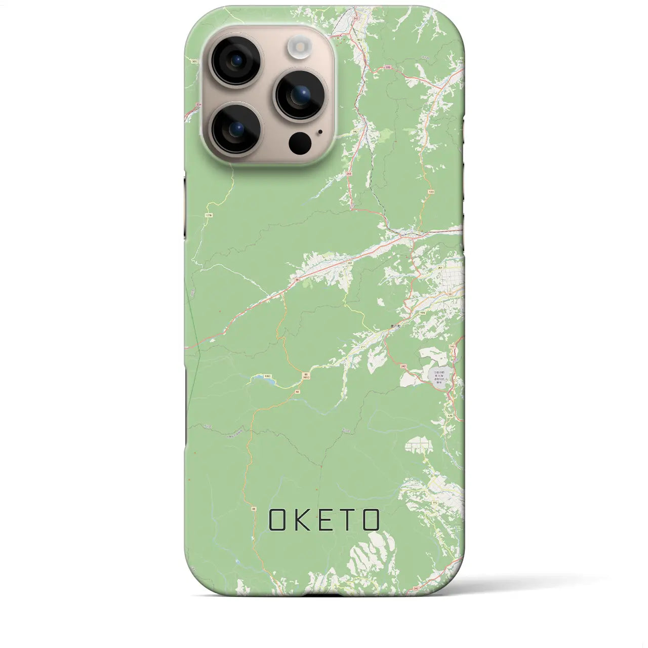 【置戸(北海道)】地図柄iPhoneケース(バックカバータイプ)