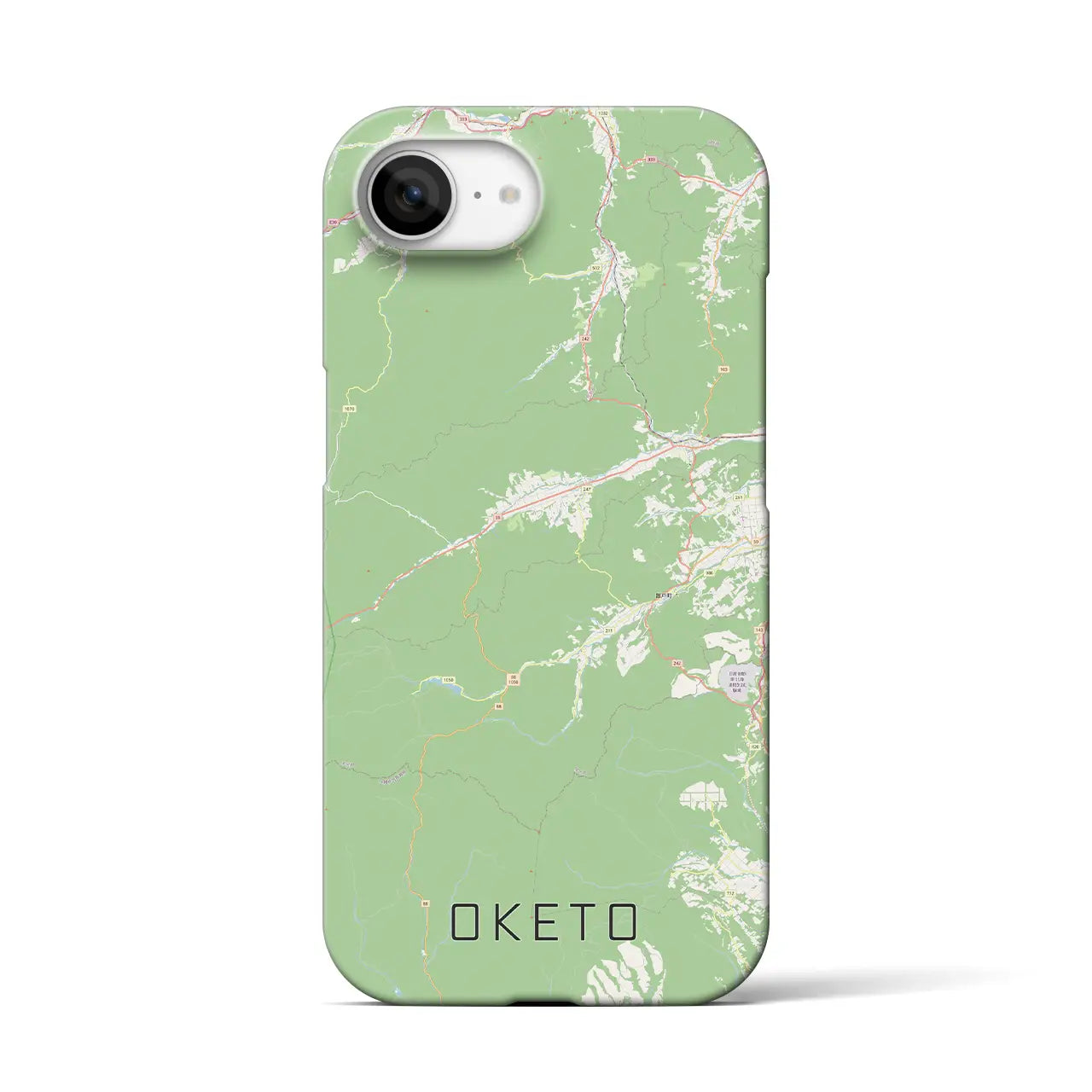 【置戸(北海道)】地図柄iPhoneケース(バックカバータイプ)
