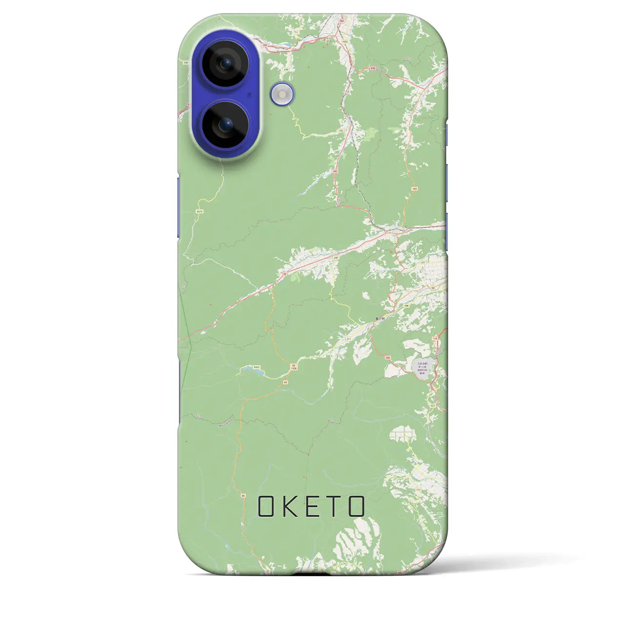 【置戸(北海道)】地図柄iPhoneケース(バックカバータイプ)ナチュラル・iPhone 16 Pro Max 用