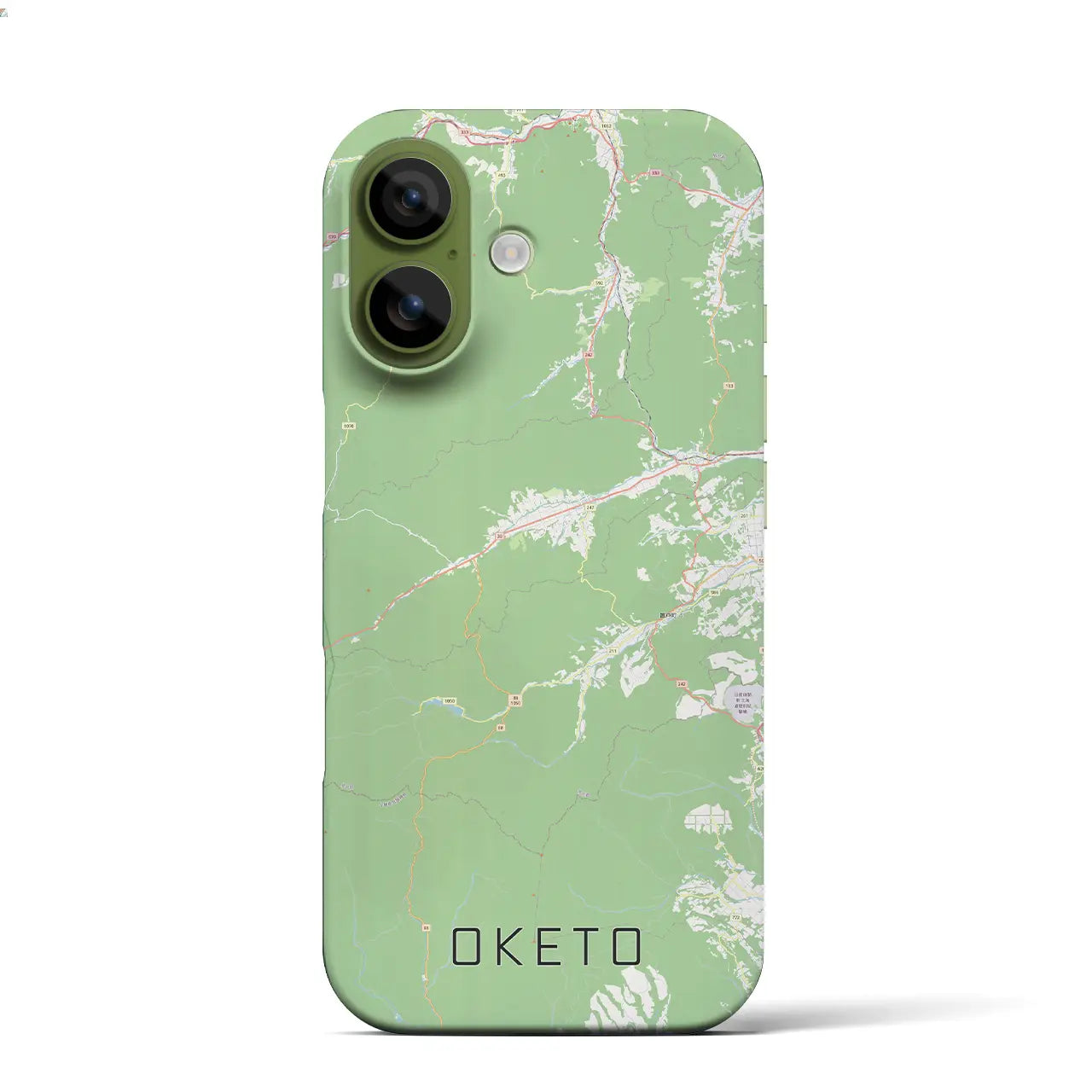 【置戸(北海道)】地図柄iPhoneケース(バックカバータイプ)