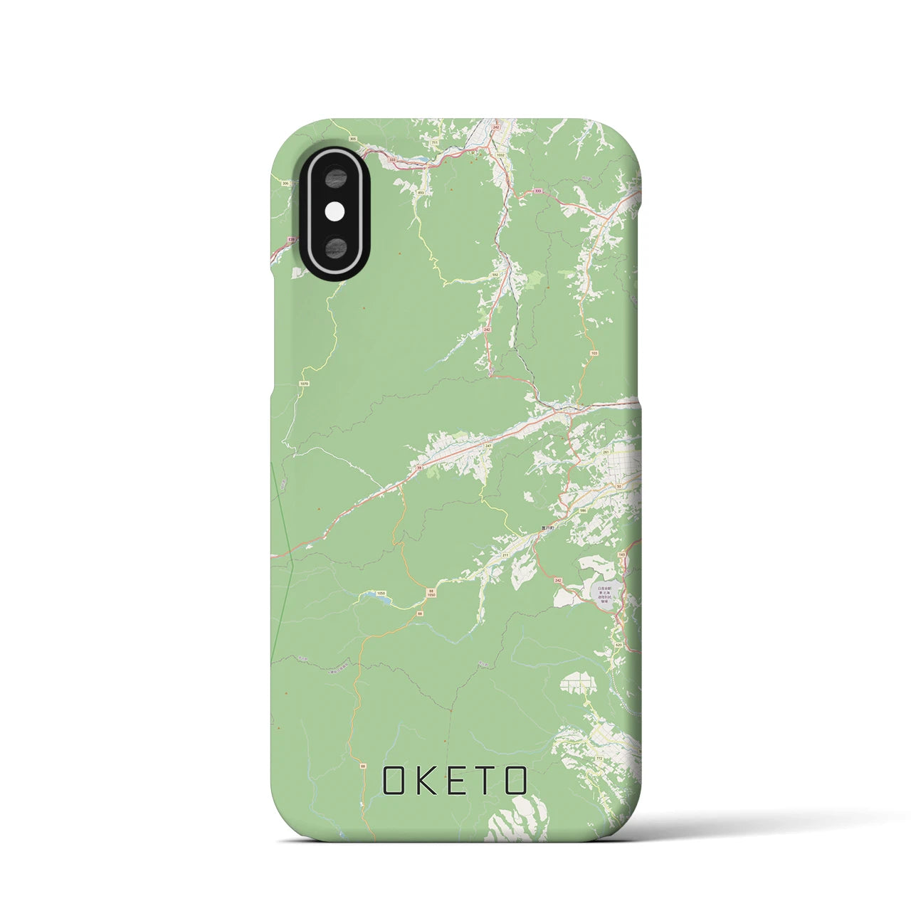 【置戸(北海道)】地図柄iPhoneケース(バックカバータイプ)