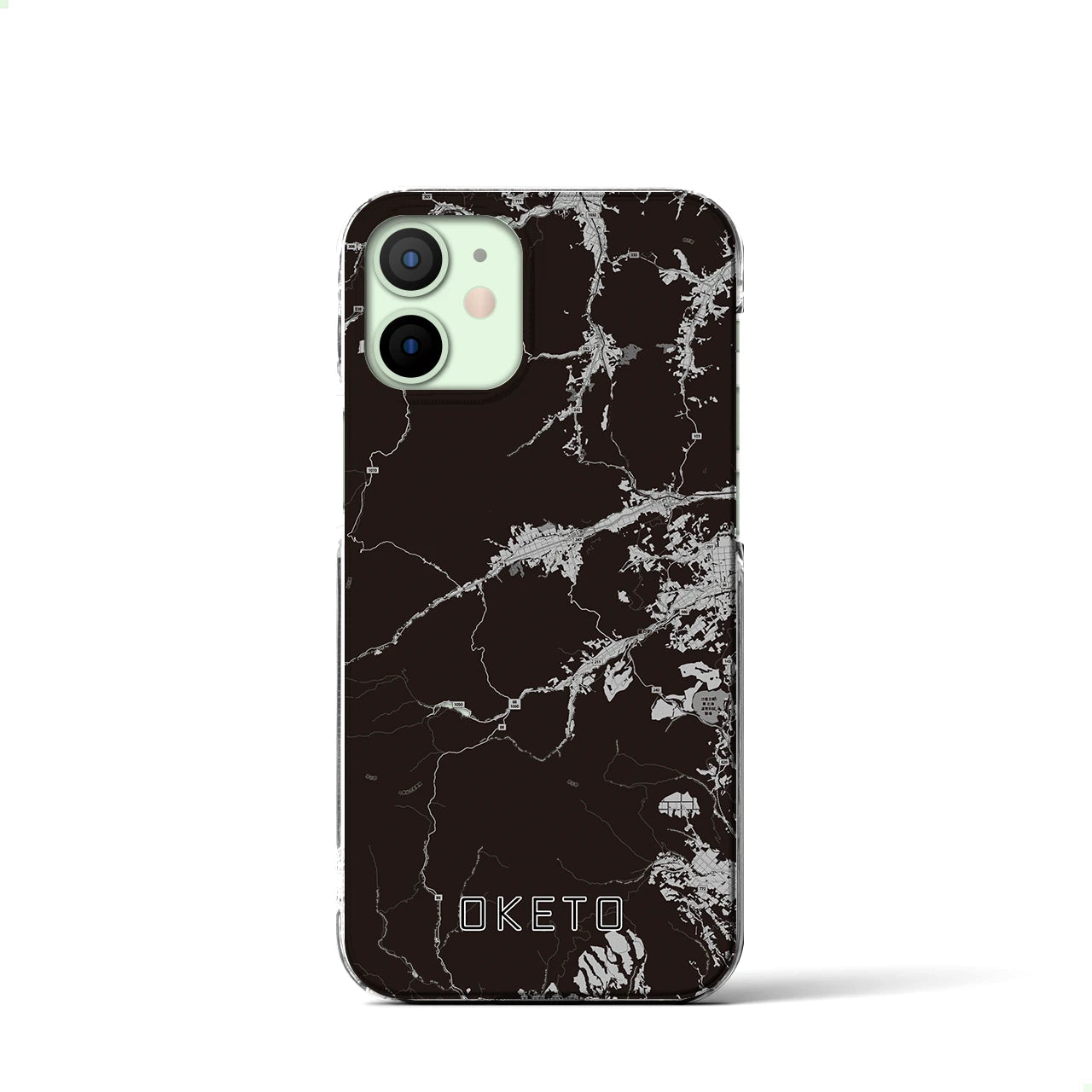 【置戸(北海道)】地図柄iPhoneケース(クリアタイプ)