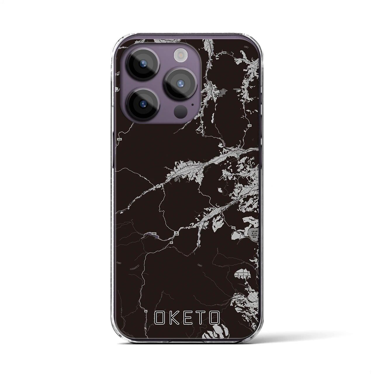 【置戸(北海道)】地図柄iPhoneケース(クリアタイプ)