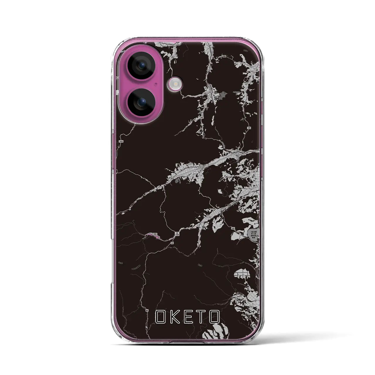 【置戸(北海道)】地図柄iPhoneケース(クリアタイプ)