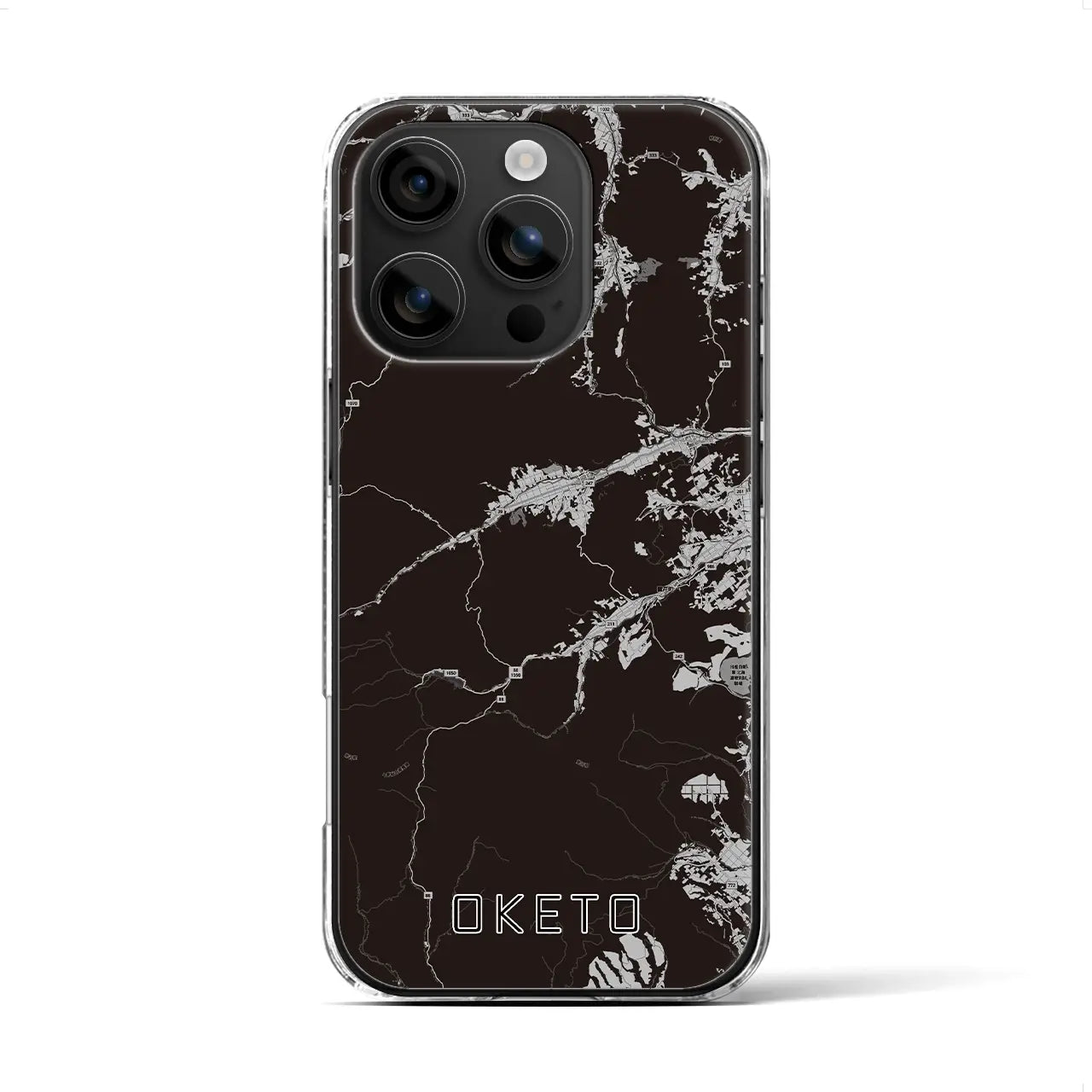 【置戸(北海道)】地図柄iPhoneケース(クリアタイプ)