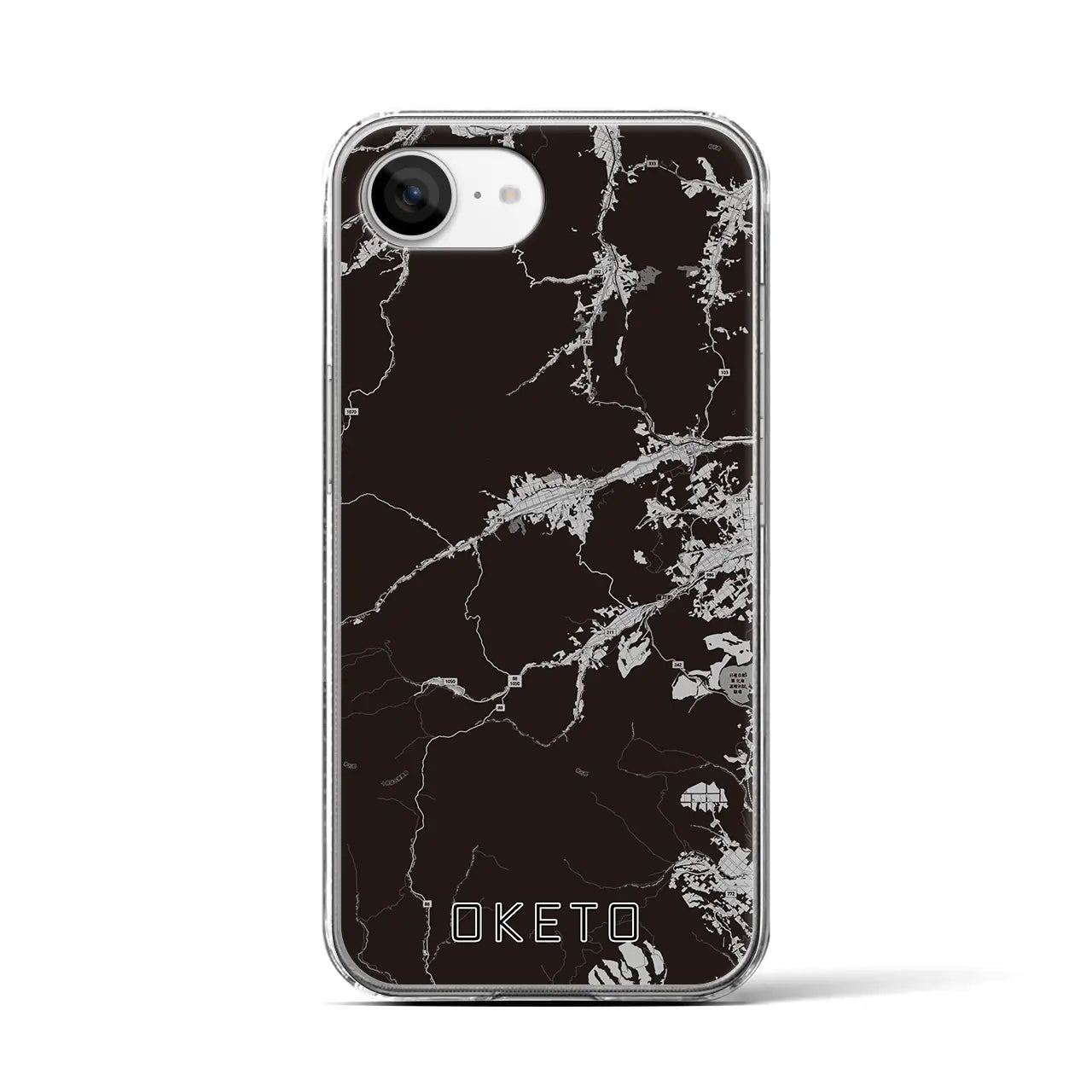 【置戸(北海道)】地図柄iPhoneケース(クリアタイプ)