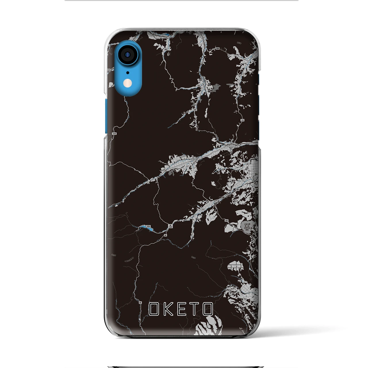 【置戸(北海道)】地図柄iPhoneケース(クリアタイプ)
