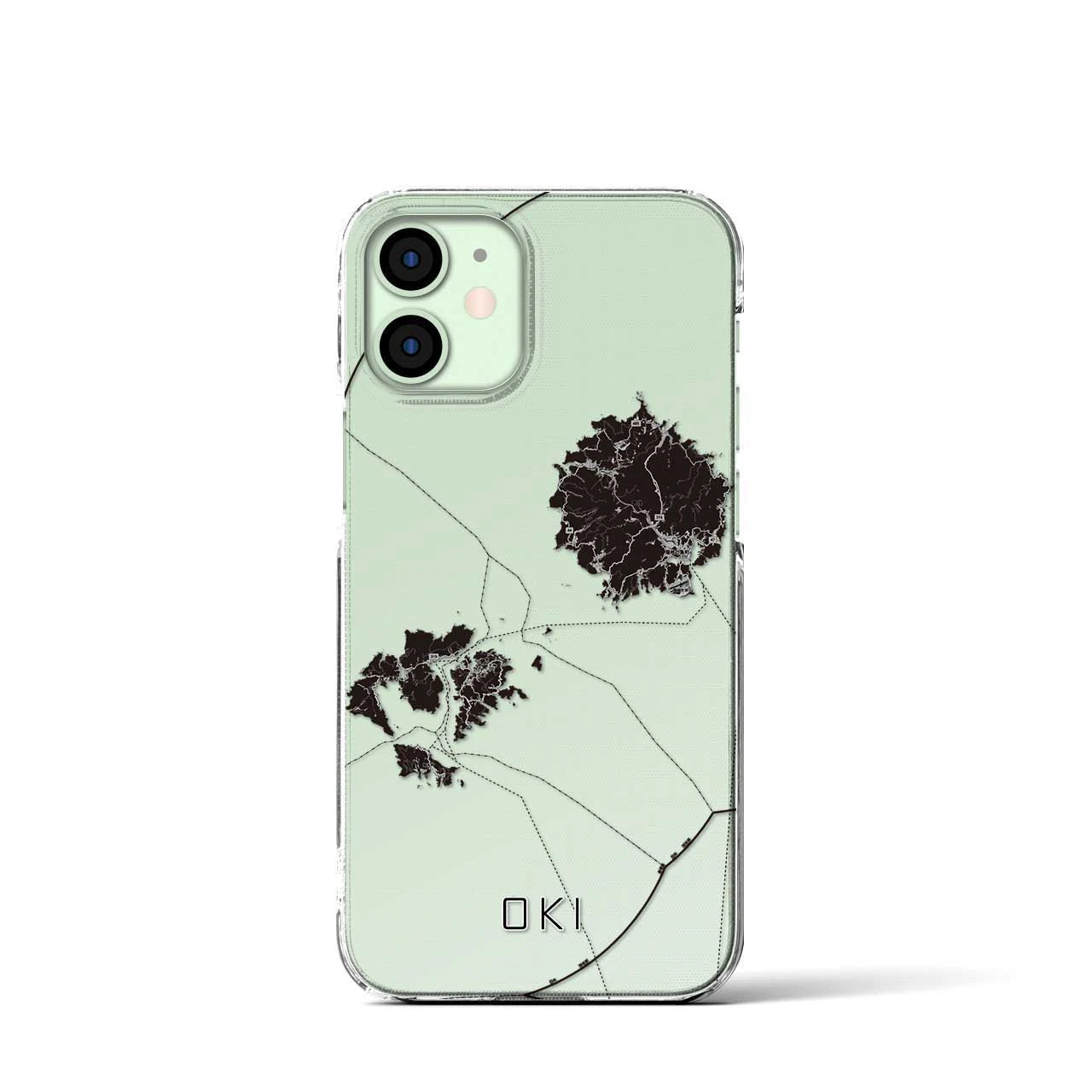 【隠岐(島根県)】地図柄iPhoneケース(クリアタイプ)