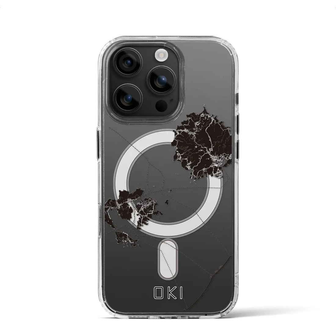 【隠岐(島根県)】地図柄iPhoneケース(MagSafeタイプ)
