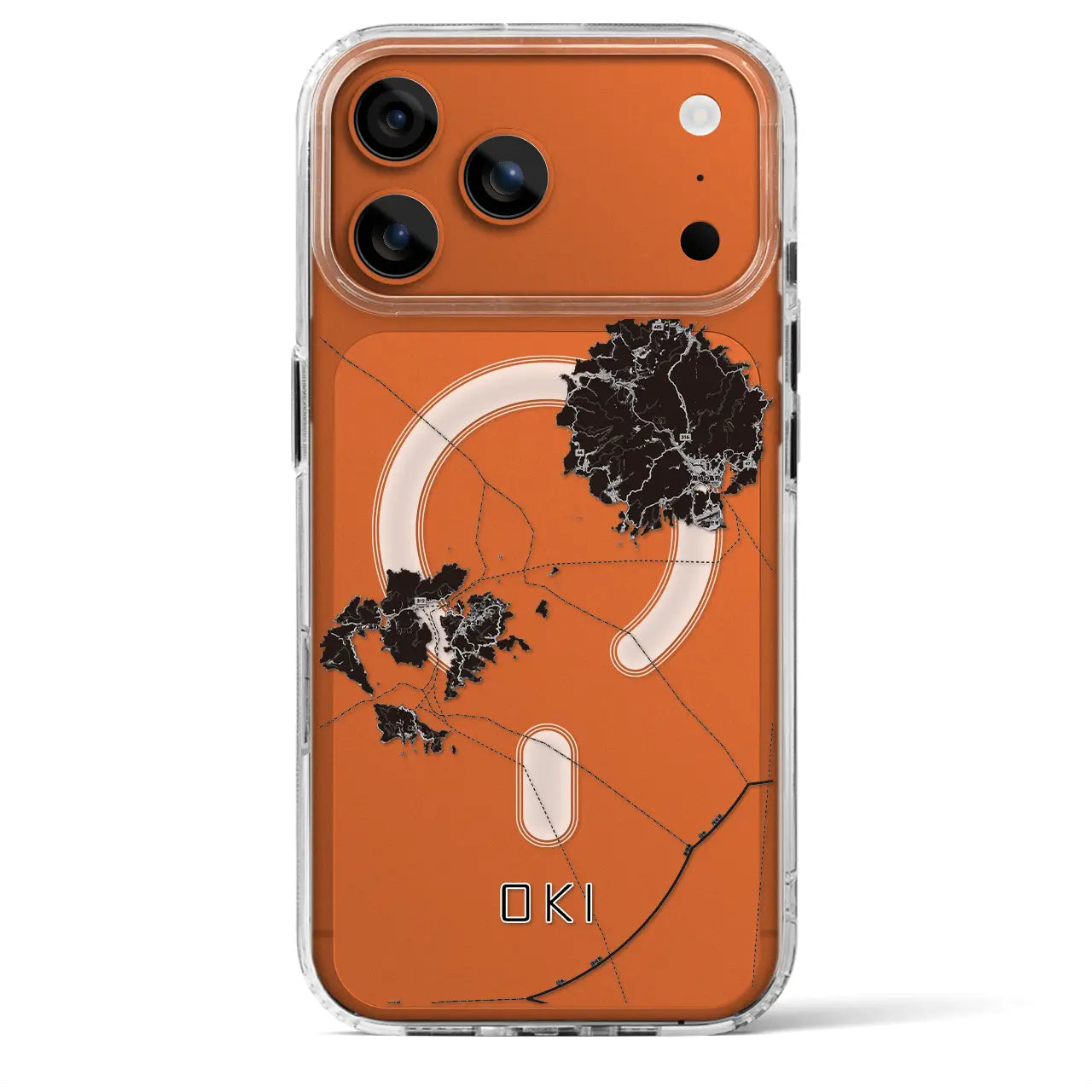 【隠岐(島根県)】地図柄iPhoneケース(MagSafeタイプ)