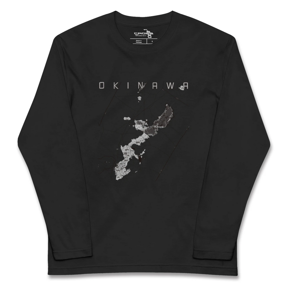 【沖縄2(沖縄県)】地図柄ロングスリーブTシャツ