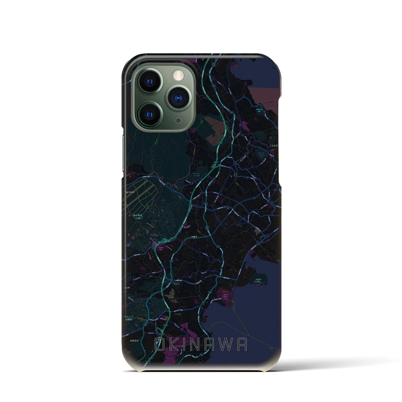 【沖縄(沖縄県)】地図柄iPhoneケース(バックカバータイプ)