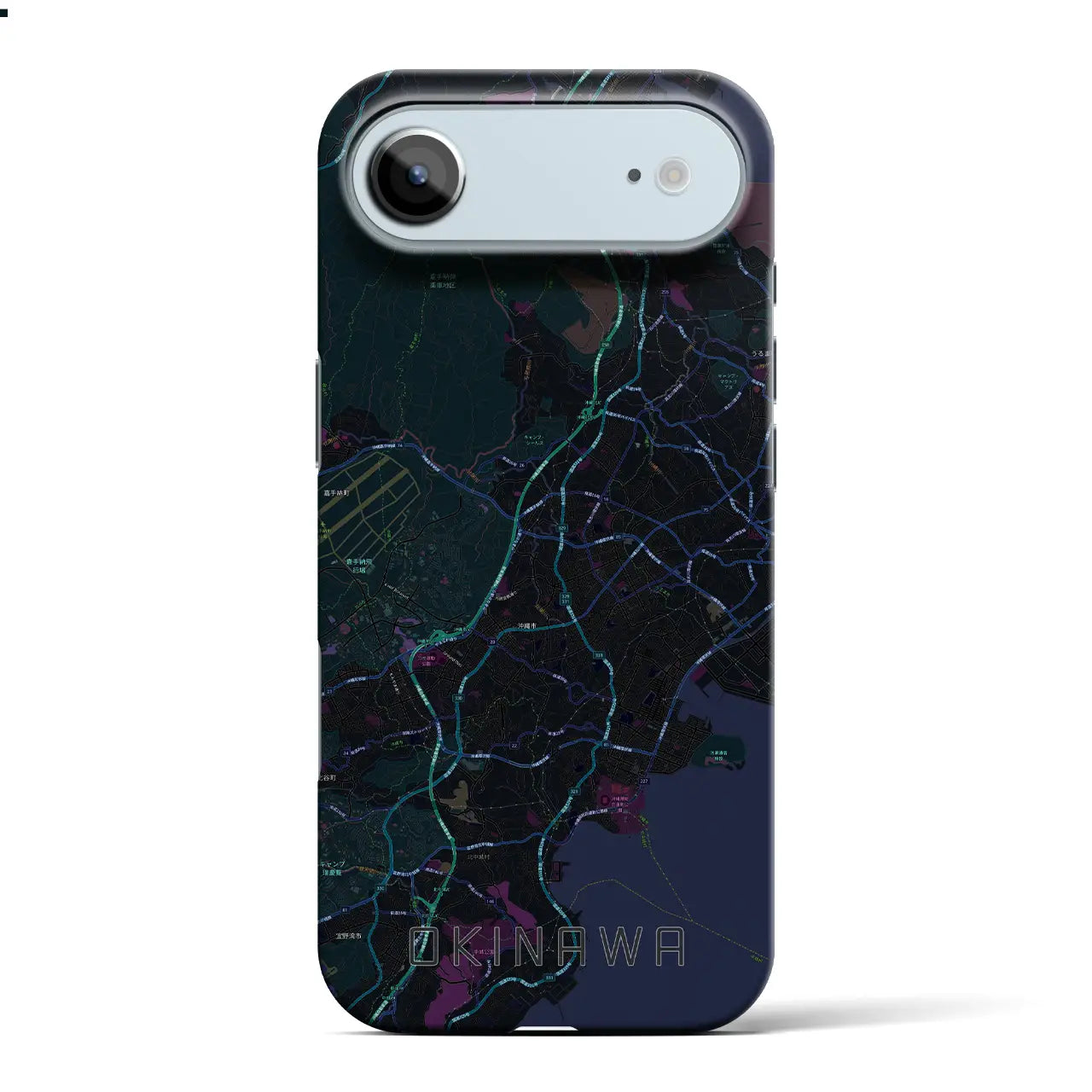 【沖縄(沖縄県)】地図柄iPhoneケース(バックカバータイプ)