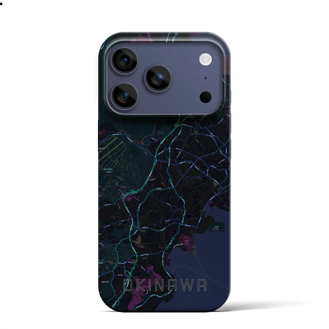 【沖縄(沖縄県)】地図柄iPhoneケース(バックカバータイプ)