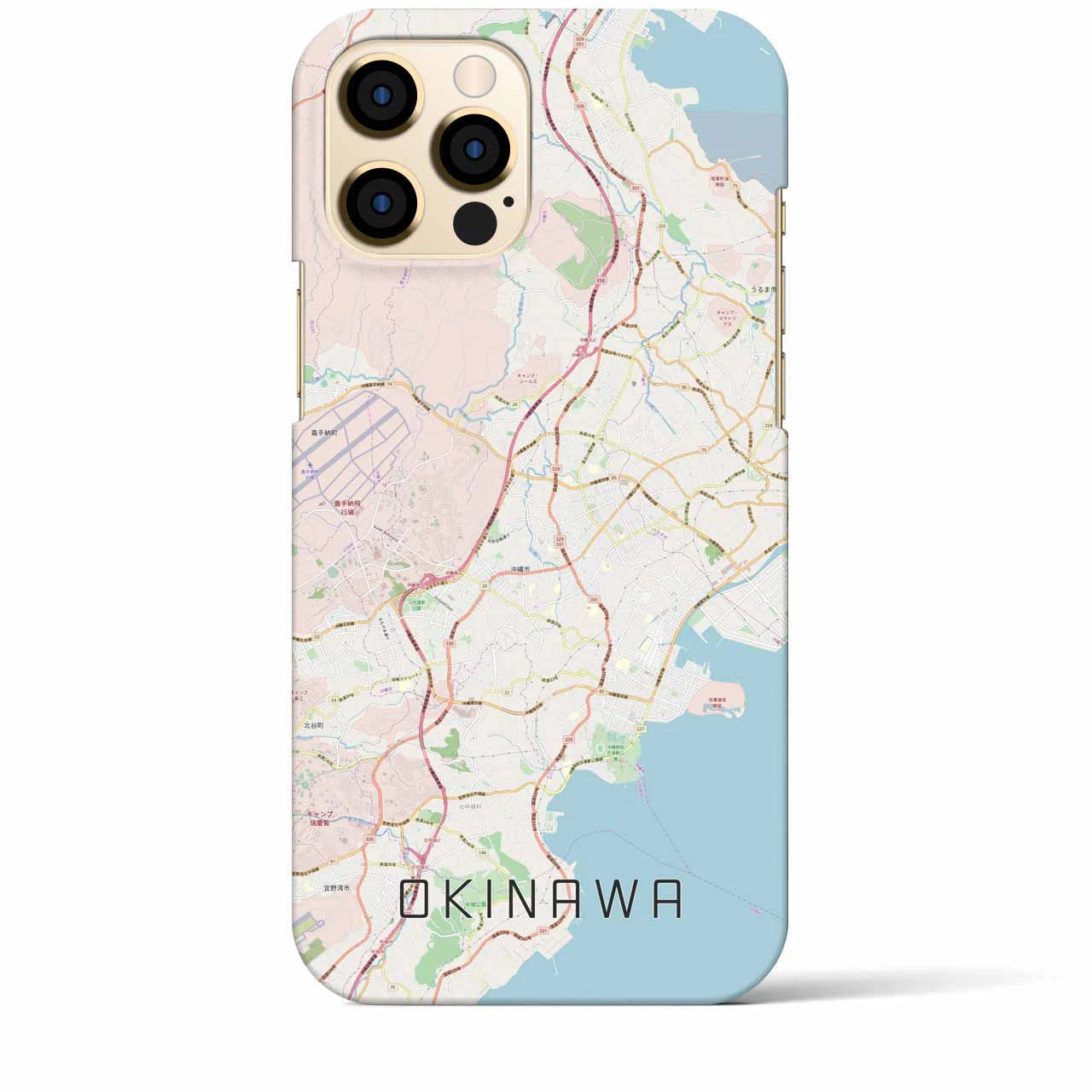 【沖縄(沖縄県)】地図柄iPhoneケース(バックカバータイプ)