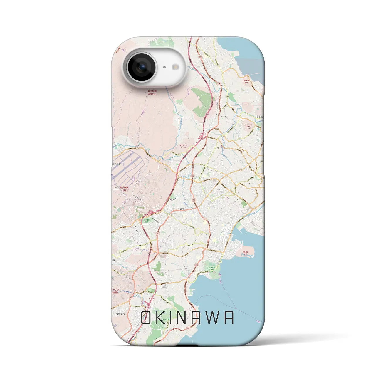 【沖縄(沖縄県)】地図柄iPhoneケース(バックカバータイプ)