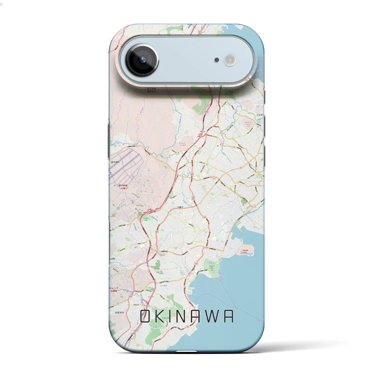 【沖縄(沖縄県)】地図柄iPhoneケース(バックカバータイプ)