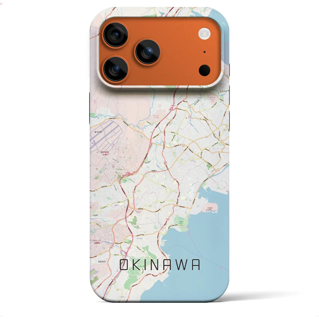 【沖縄(沖縄県)】地図柄iPhoneケース(バックカバータイプ)