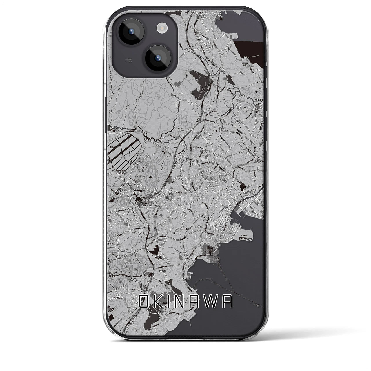 【沖縄(沖縄県)】地図柄iPhoneケース(クリアタイプ)