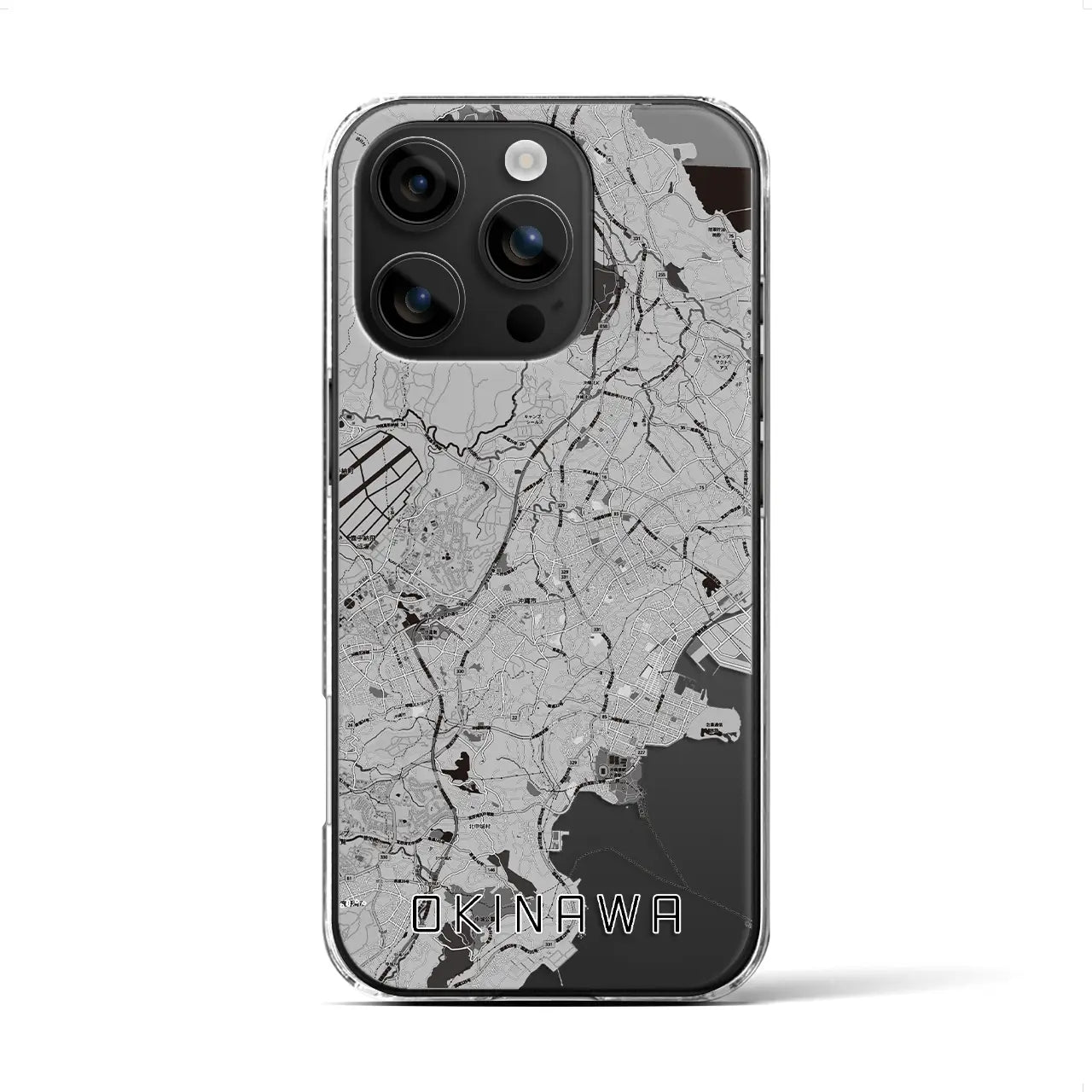 【沖縄(沖縄県)】地図柄iPhoneケース(クリアタイプ)