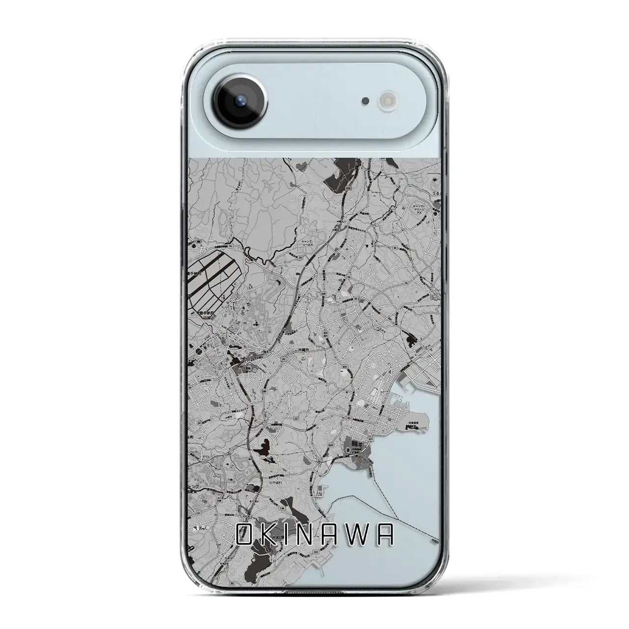 【沖縄(沖縄県)】地図柄iPhoneケース(クリアタイプ)