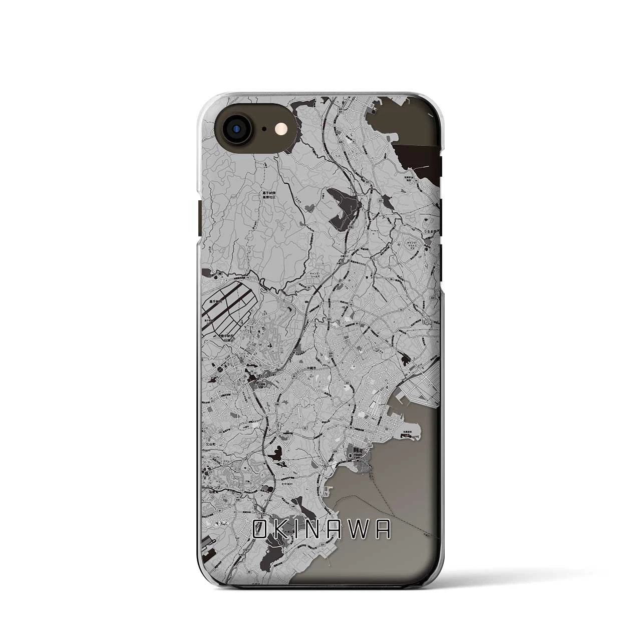 【沖縄(沖縄県)】地図柄iPhoneケース(クリアタイプ)