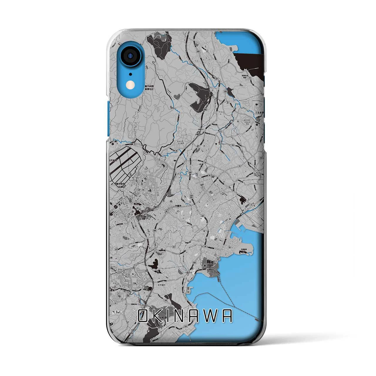 【沖縄(沖縄県)】地図柄iPhoneケース(クリアタイプ)