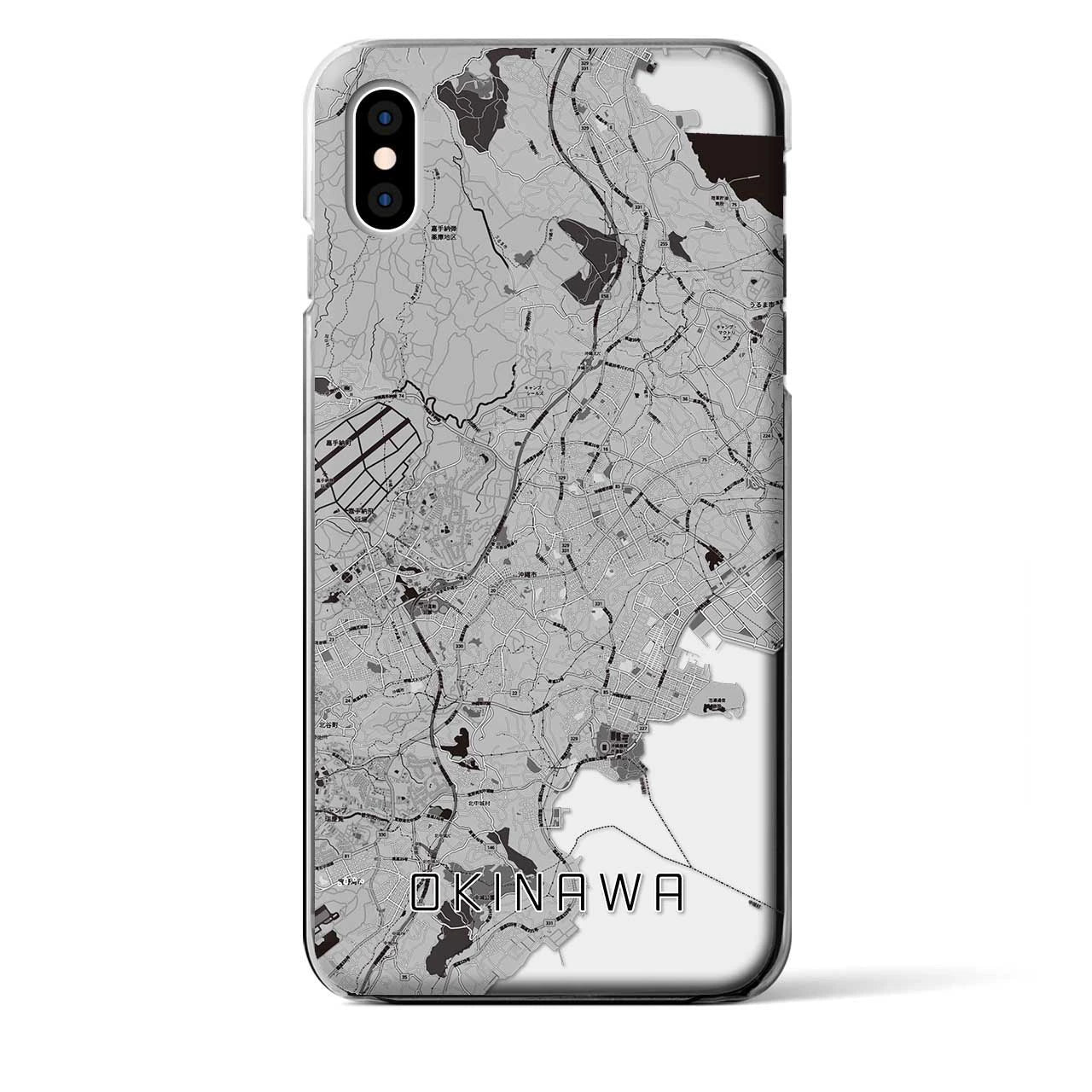 【沖縄(沖縄県)】地図柄iPhoneケース(クリアタイプ)