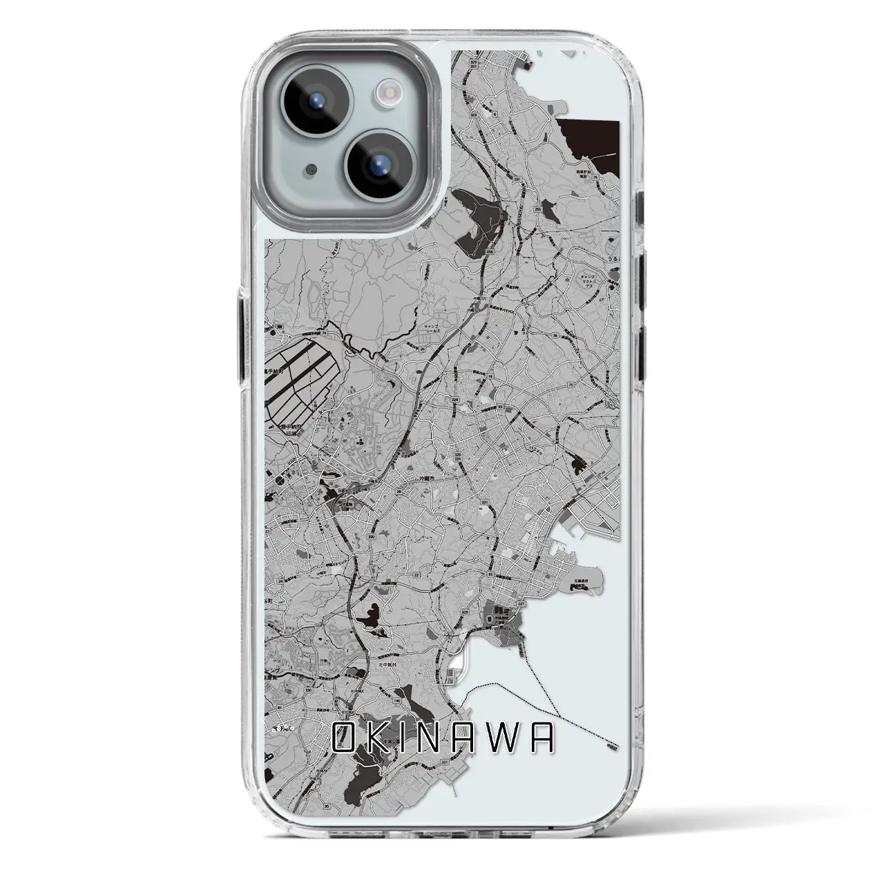 【沖縄(沖縄県)】地図柄iPhoneケース(MagSafeタイプ)