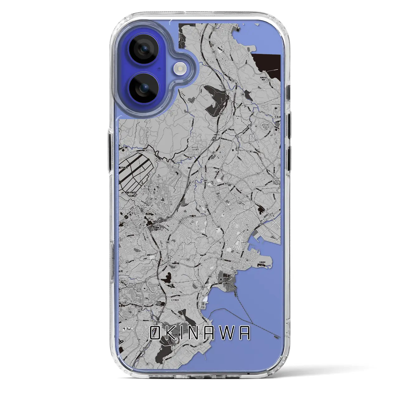 【沖縄(沖縄県)】地図柄iPhoneケース(MagSafeタイプ)