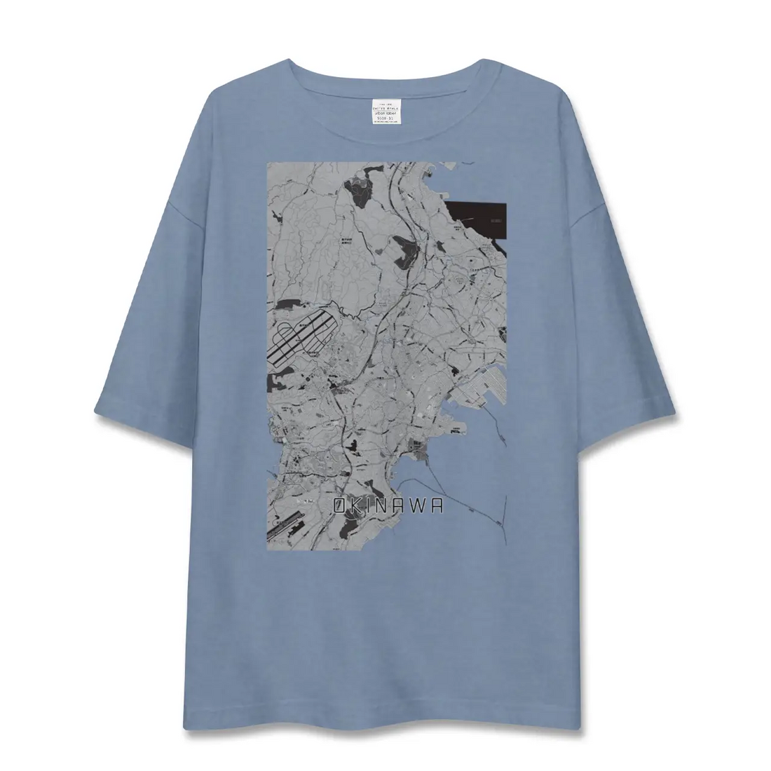 【沖縄(沖縄県)】地図柄ビッグシルエットTシャツ