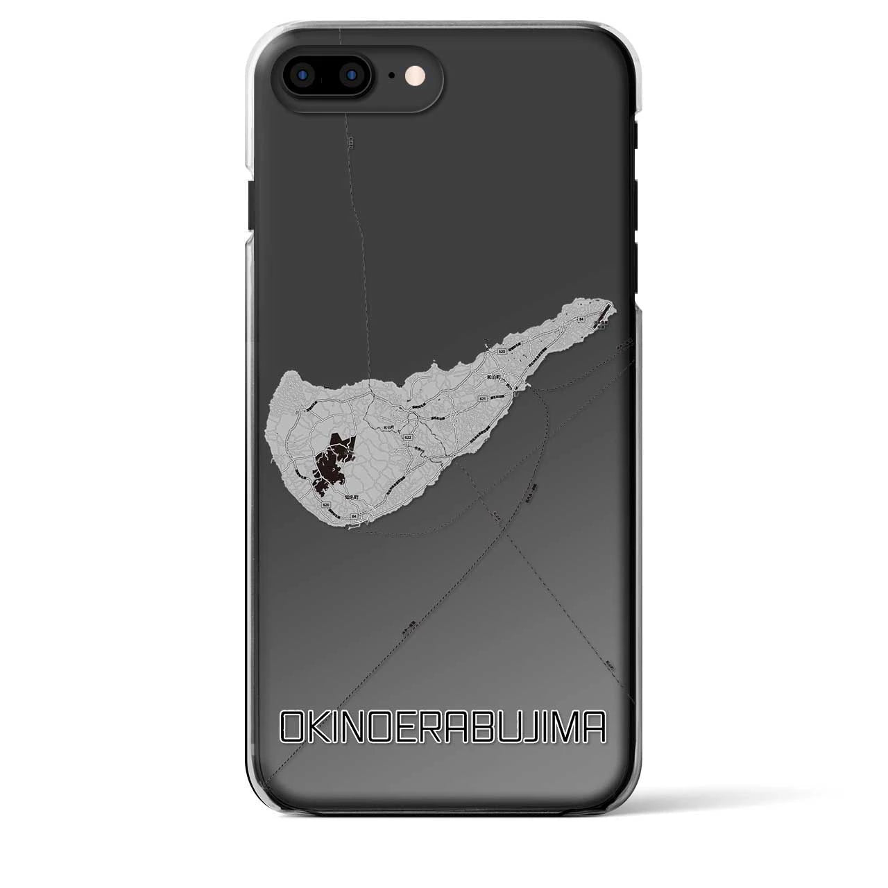 【沖永良部島(鹿児島県)】地図柄iPhoneケース(クリアタイプ)