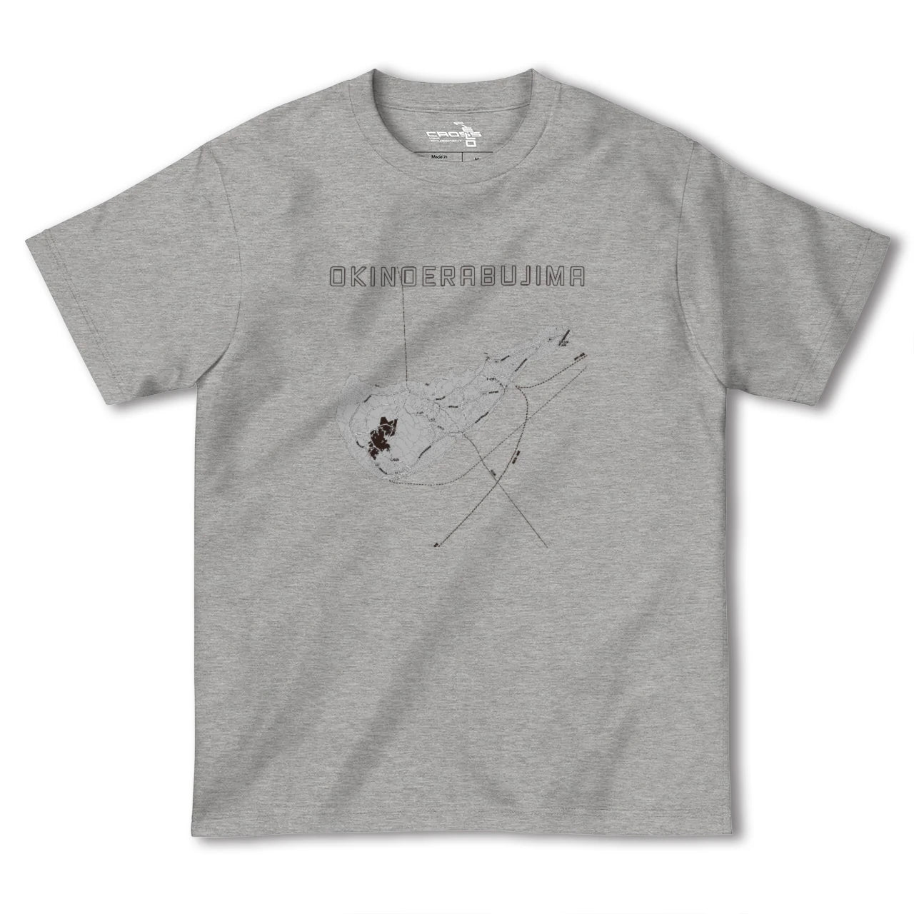 【沖永良部島(鹿児島県)】地図柄ヘビーウェイトTシャツ