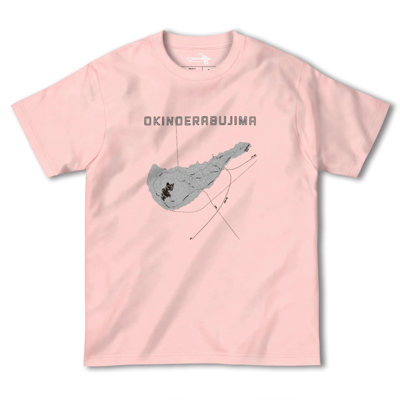 【沖永良部島(鹿児島県)】地図柄ヘビーウェイトTシャツ