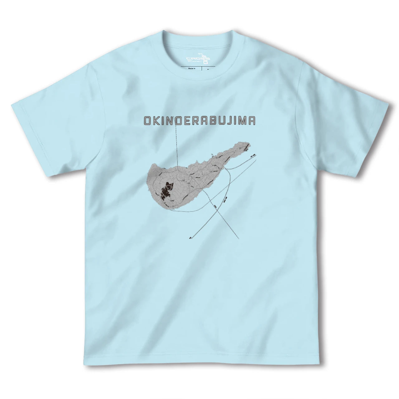 【沖永良部島(鹿児島県)】地図柄ヘビーウェイトTシャツ
