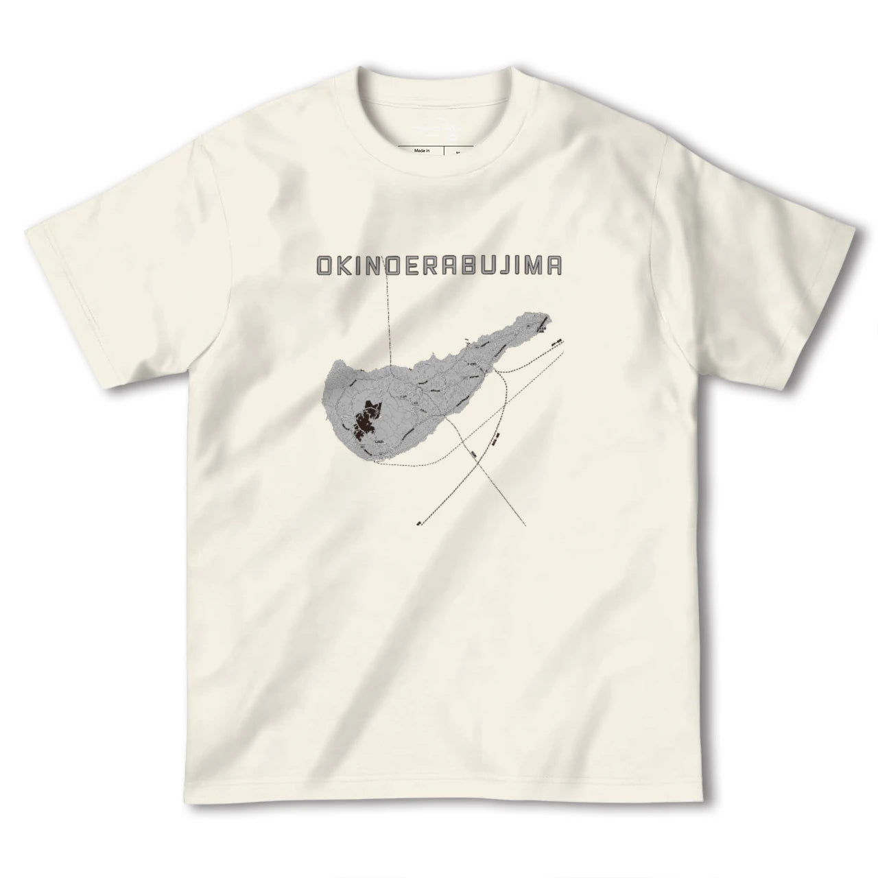 【沖永良部島(鹿児島県)】地図柄ヘビーウェイトTシャツ