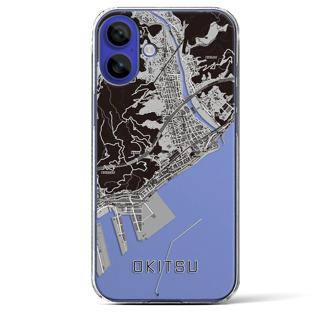 【興津(静岡県)】地図柄iPhoneケース(クリアタイプ)