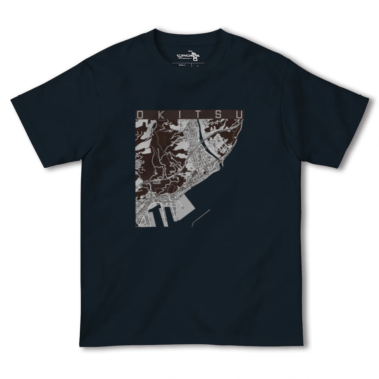 【興津(静岡県)】地図柄ヘビーウェイトTシャツ