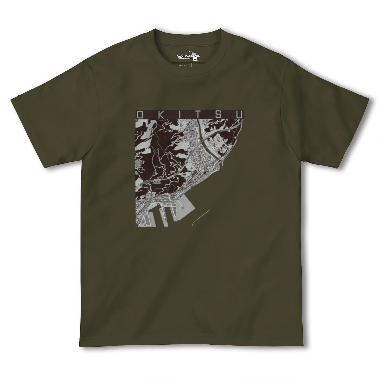 【興津(静岡県)】地図柄ヘビーウェイトTシャツ