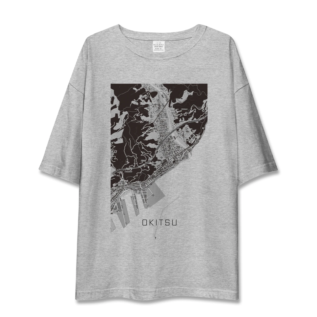 【興津(静岡県)】地図柄ビッグシルエットTシャツ