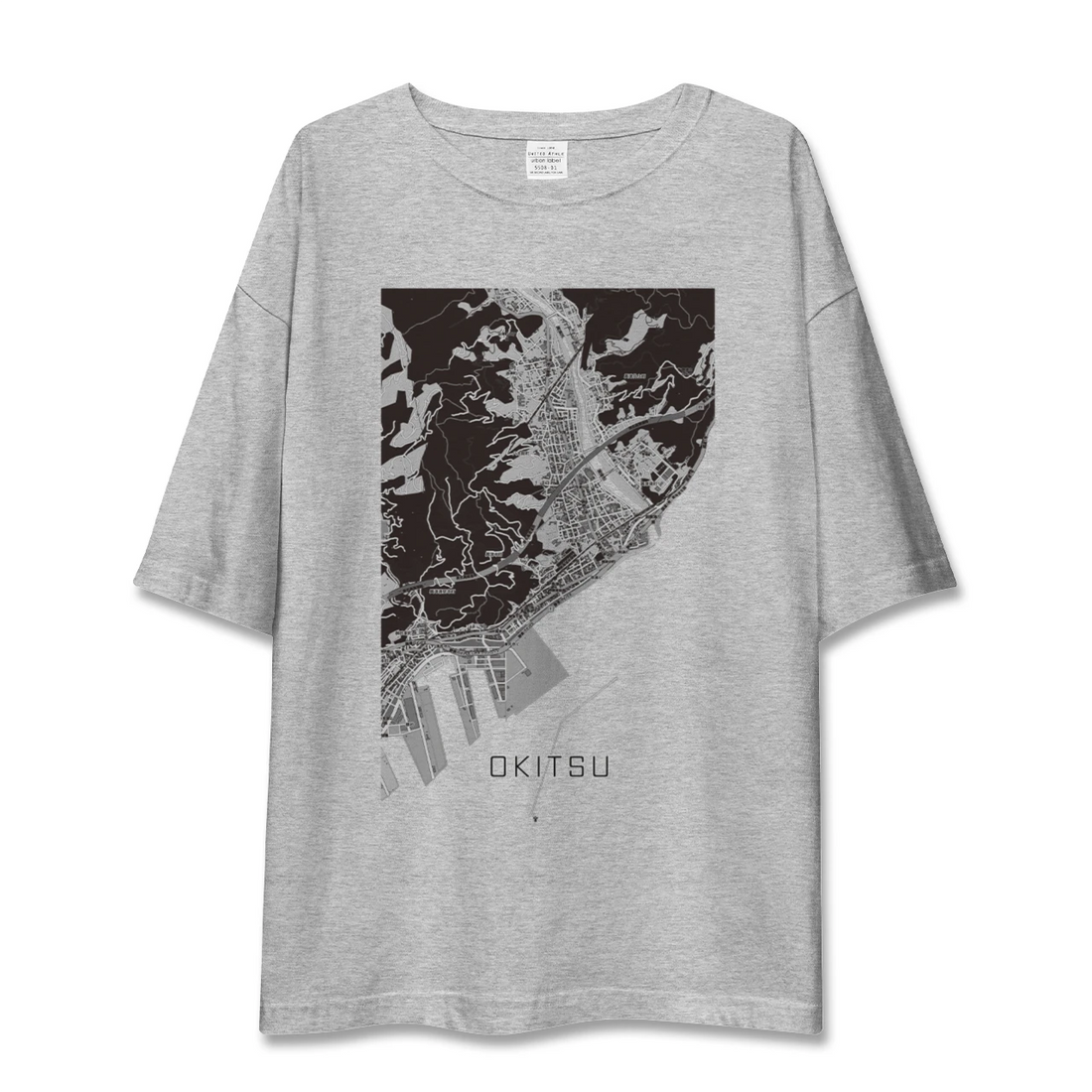 【興津(静岡県)】地図柄ビッグシルエットTシャツ