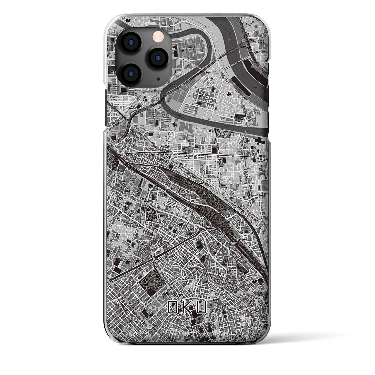 【尾久(東京都)】地図柄iPhoneケース(クリアタイプ)