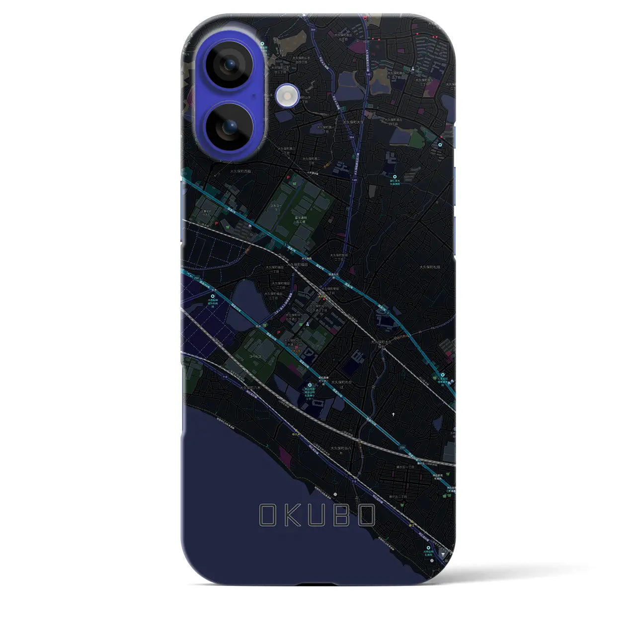 【大久保(兵庫県)】地図柄iPhoneケース(バックカバータイプ)