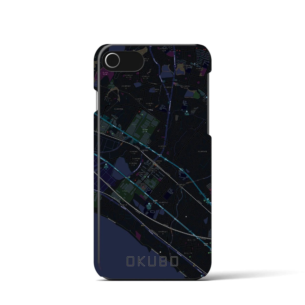 【大久保(兵庫県)】地図柄iPhoneケース(バックカバータイプ)