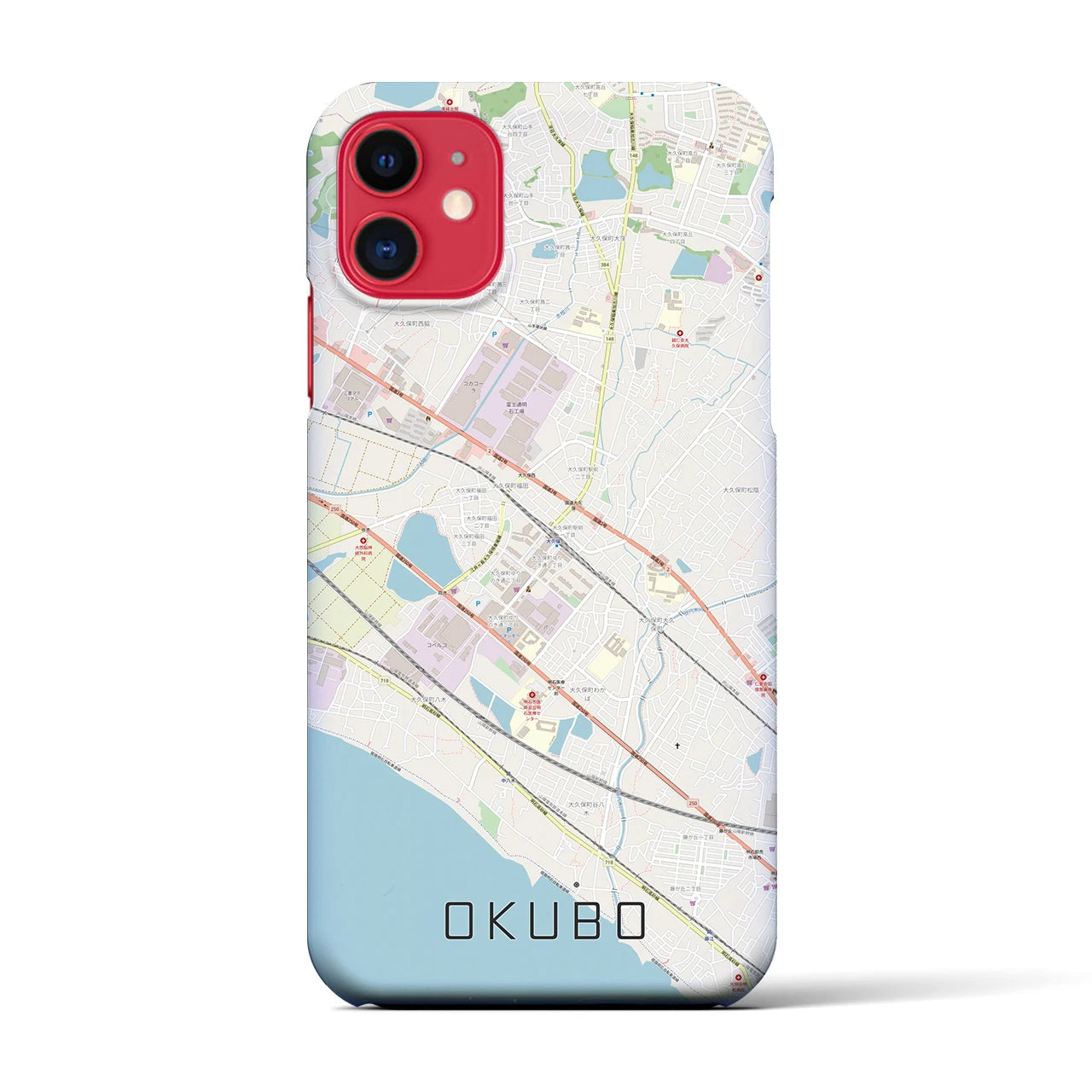 【大久保(兵庫県)】地図柄iPhoneケース(バックカバータイプ)