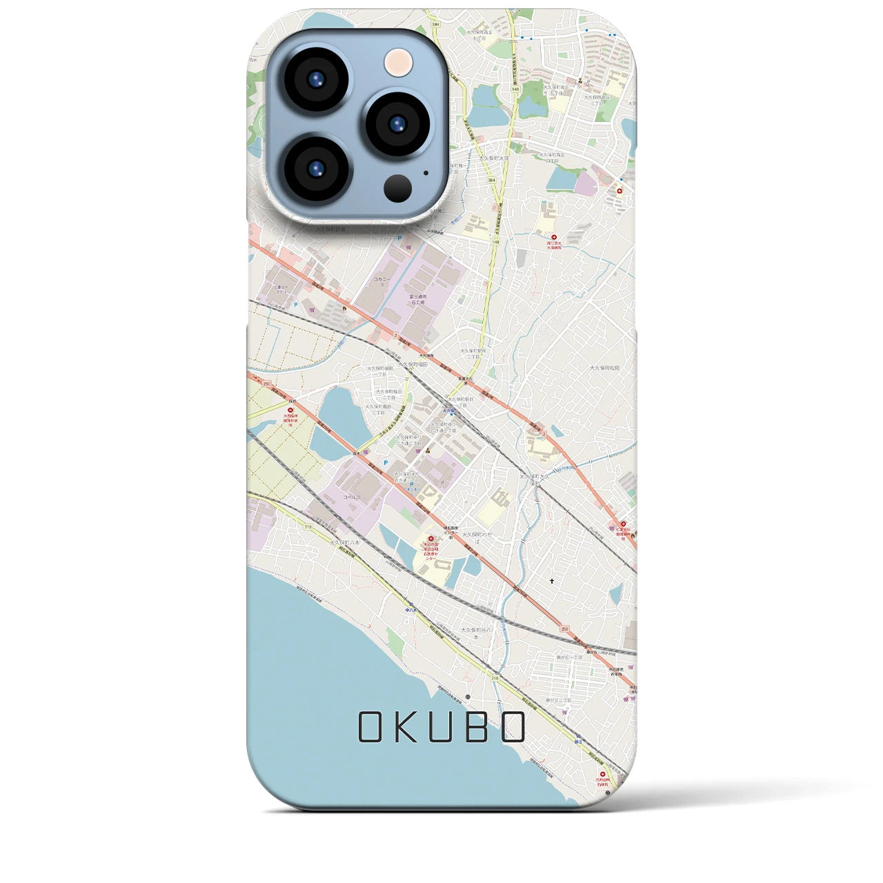 【大久保(兵庫県)】地図柄iPhoneケース(バックカバータイプ)