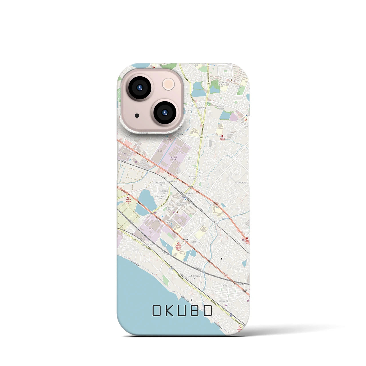 【大久保(兵庫県)】地図柄iPhoneケース(バックカバータイプ)