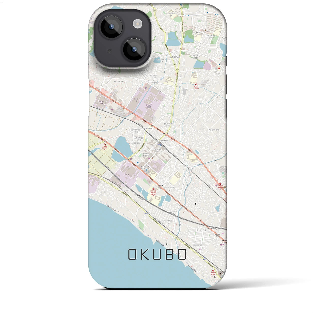【大久保(兵庫県)】地図柄iPhoneケース(バックカバータイプ)