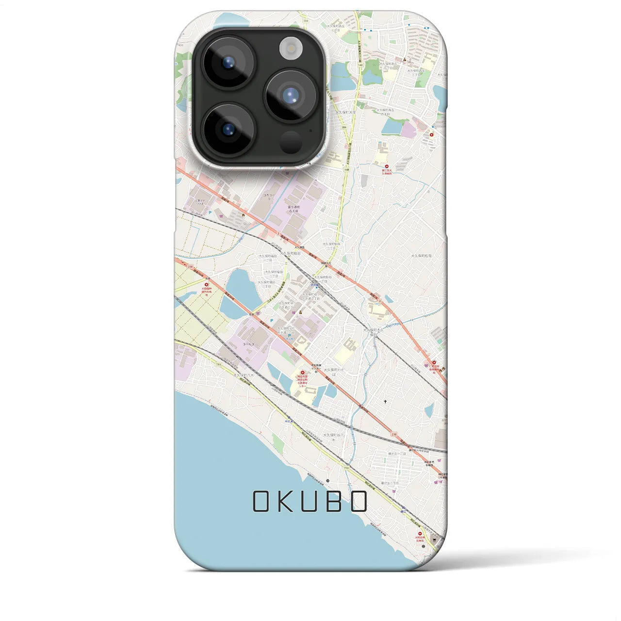 【大久保(兵庫県)】地図柄iPhoneケース(バックカバータイプ)