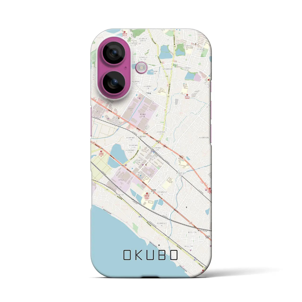 【大久保(兵庫県)】地図柄iPhoneケース(バックカバータイプ)